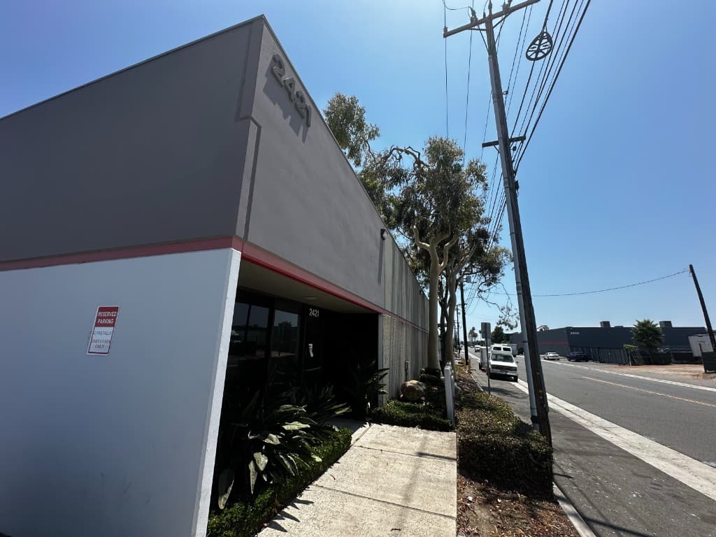 Our warehouse facility — organized racking and distribution floor